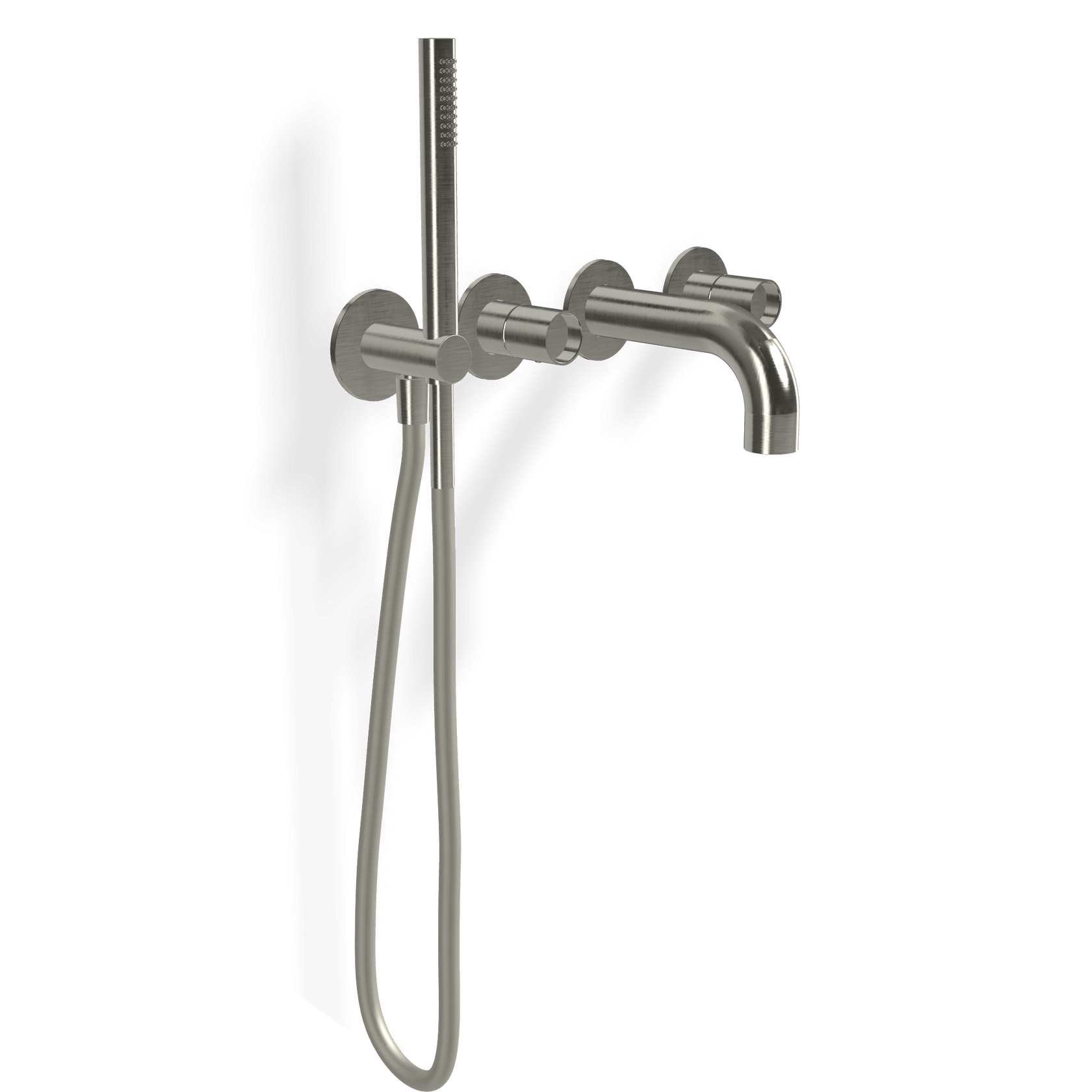 Treemme Watertube RWIT4AD8IS04 miscelatore monocomando Acciaio ambientato in box doccia con pareti in vetro...