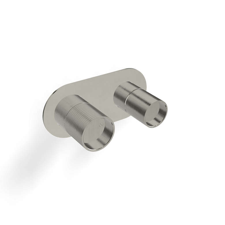 Treemme Watertube RWIT4AE2IS01 miscelatore doccia Acciaio, dettaglio ravvicinato della finitura e del marchio...