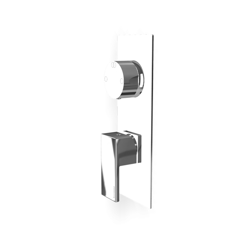 Treemme Q30 RWIT4BA2CC01 miscelatore doccia monocomando con Cromo Lucido, dettaglio ravvicinato della finitura e del...