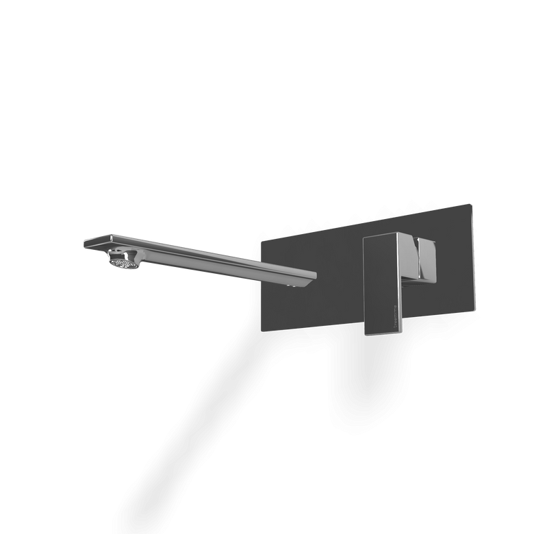 Treemme Q30 RWIT4BA5CC01 miscelatore lavabo incasso 180 mm Cromo Lucido, vista frontale su sfondo bianco - Rubinetterie...
