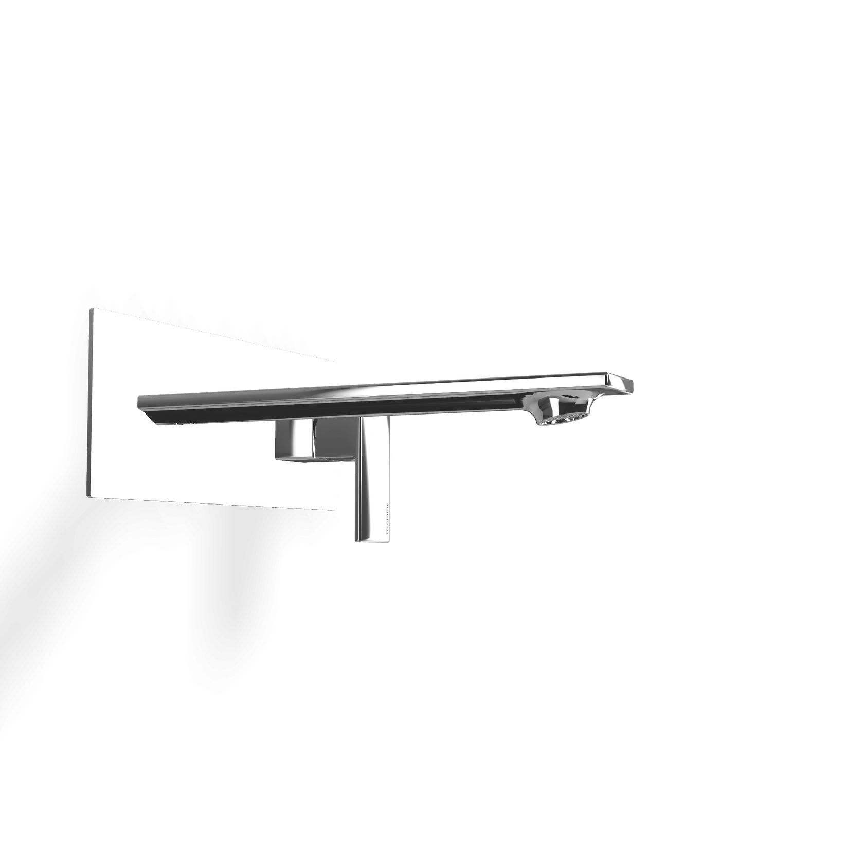 Treemme Q30 RWIT4BA5CC01 miscelatore lavabo incasso 180 mm Cromo Lucido, vista laterale del profilo e della forma...