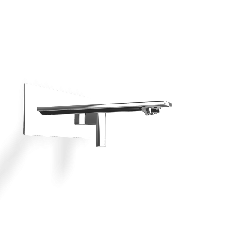 Treemme Q30 RWIT4BA5CC01 miscelatore lavabo incasso 180 mm Cromo Lucido, vista laterale del profilo e della forma...