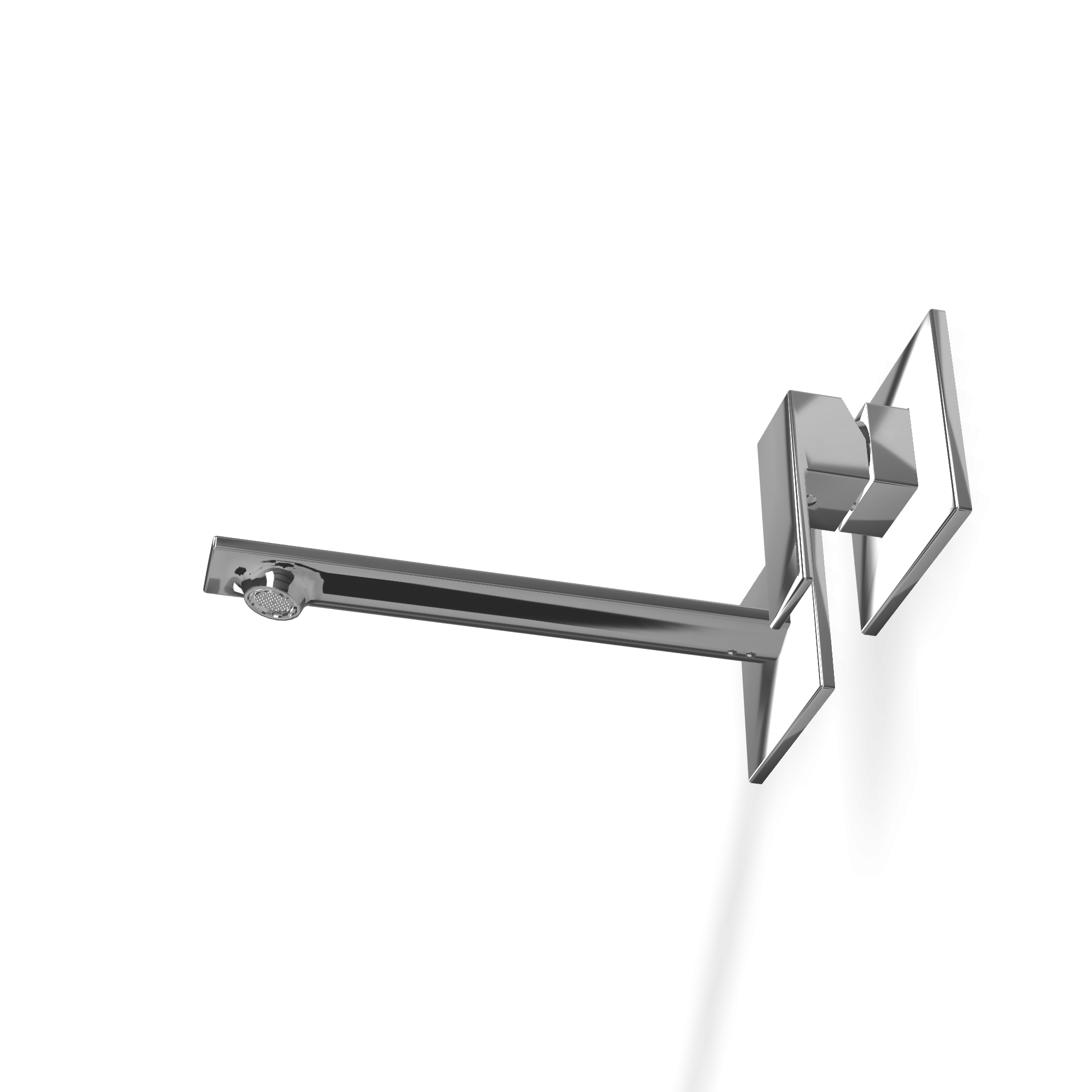 Treemme Q30 RWIT4BC5CC01 miscelatore lavabo incasso 185 mm Cromo Lucido, vista frontale su sfondo bianco - Rubinetterie...