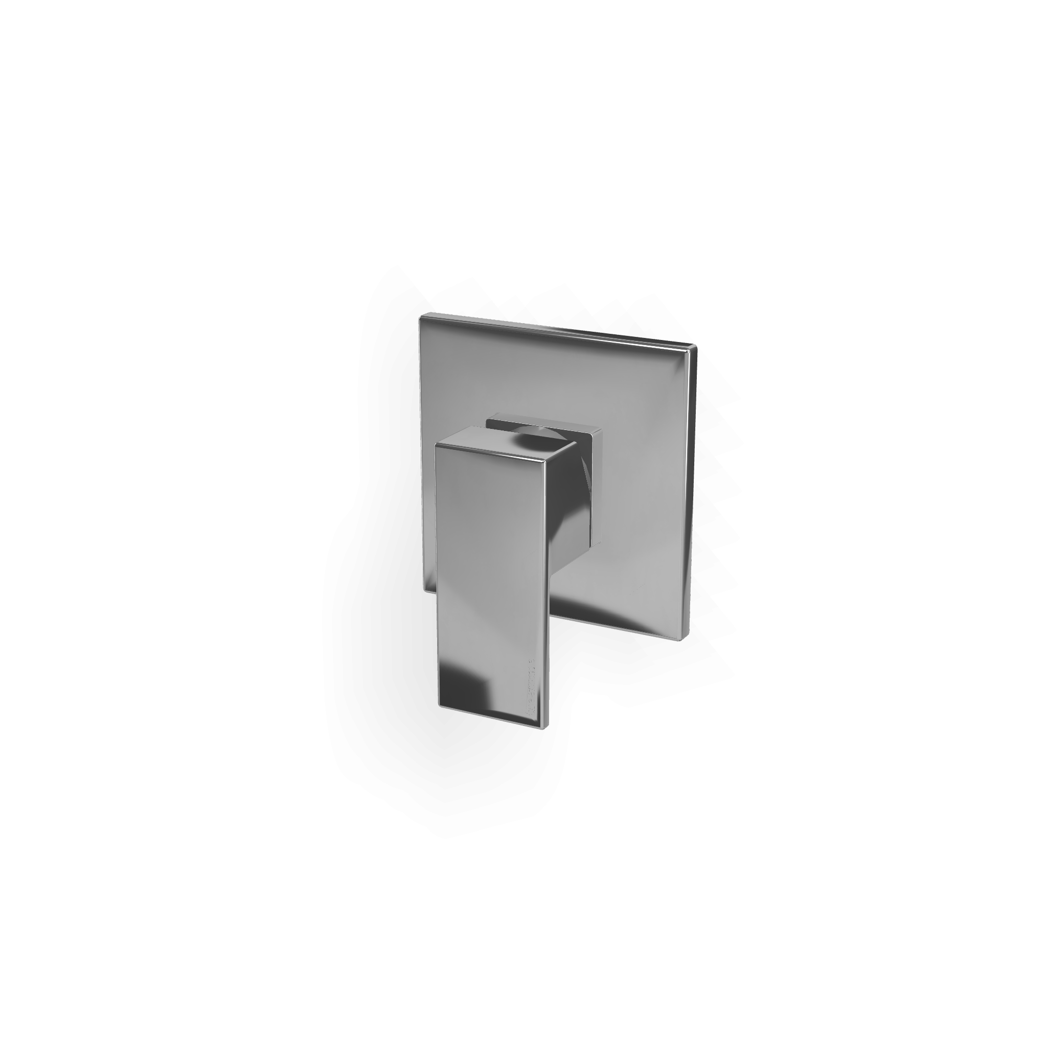 Treemme Q30 RWIT4BC5CC05 monocomando remoto lavabo senza Cromo Lucido, vista frontale su sfondo bianco - Rubinetterie Treemme