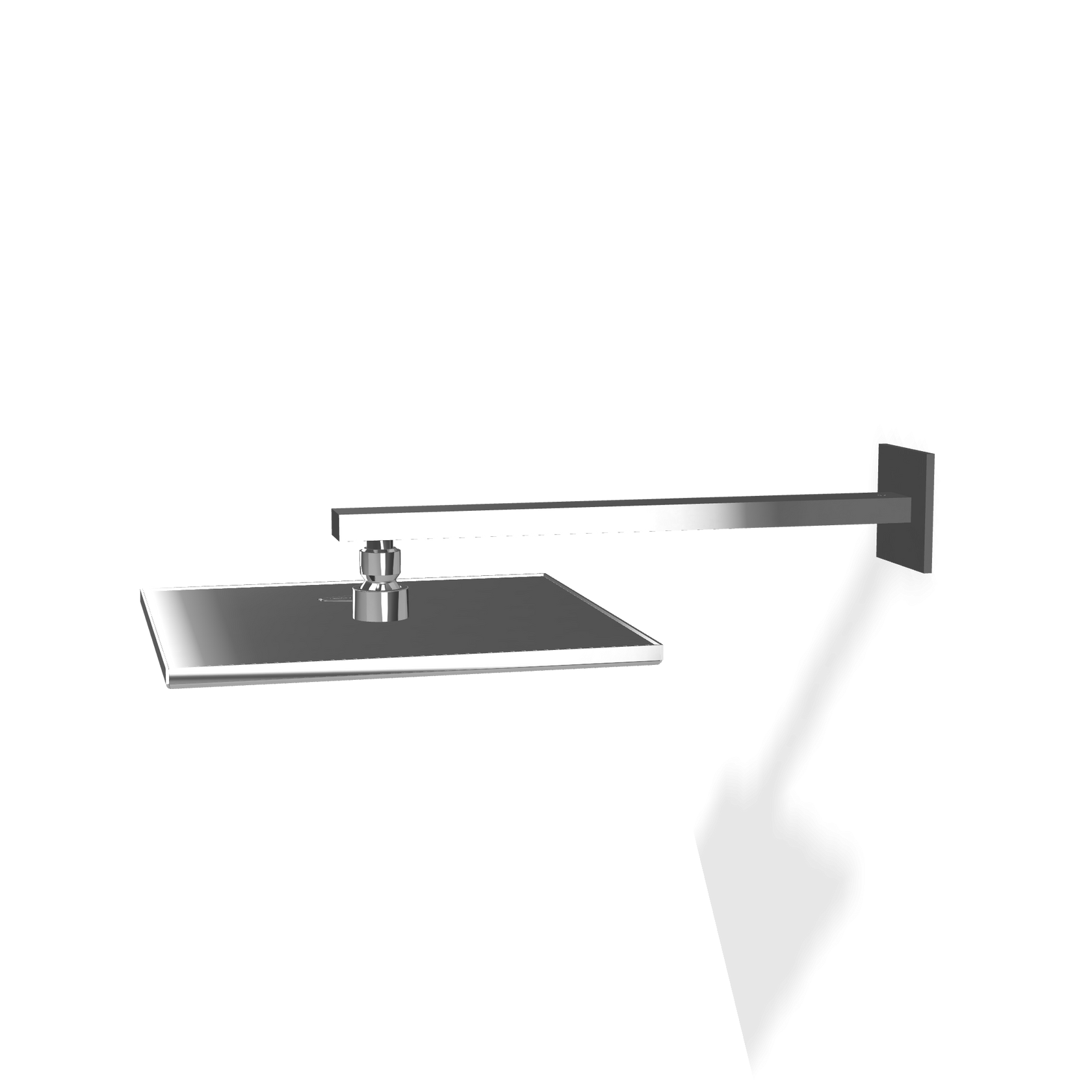 Treemme Q30 soffione doccia 25x25 a parete anticalcare cromo Cromo Lucido, dettaglio ravvicinato della finitura e del...