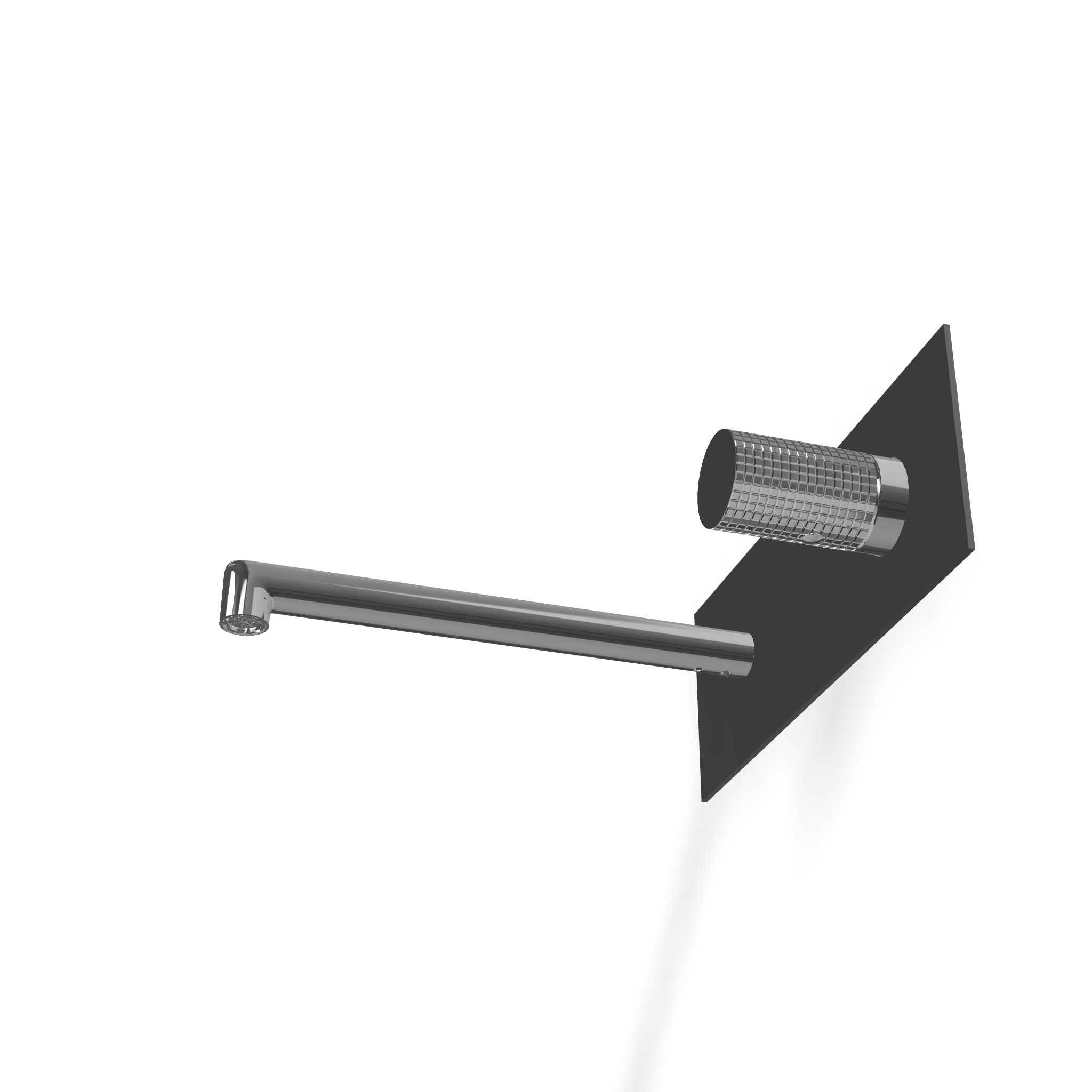 Treemme T30 miscelatore lavabo incasso 177 mm senza parte Cromo Lucido, vista frontale su sfondo bianco - Rubinetterie...