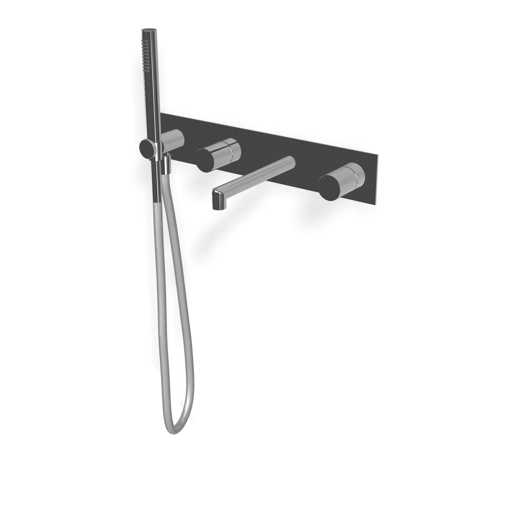 Treemme T30 RWIT5BD7CC01 miscelatore monocomando vasca Cromo Lucido, dettaglio ravvicinato della texture antiscivolo...