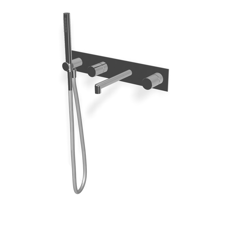 Treemme T30 RWIT5BD7CC01 miscelatore monocomando vasca Cromo Lucido, dettaglio ravvicinato della texture antiscivolo...