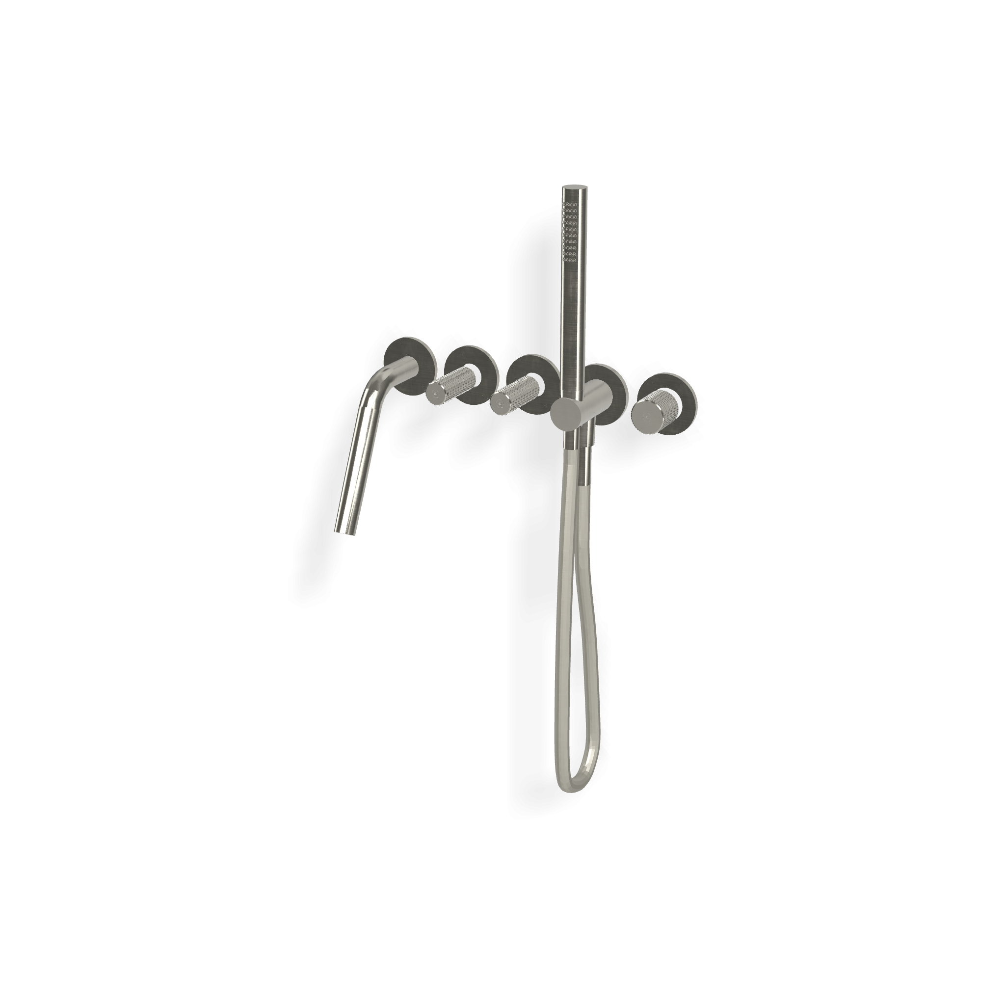 Treemme 5mm RWIT6005IS51 miscelatore vasca a muro Acciaio in acciaio inox e satinato visto dall'alto con superficie e...