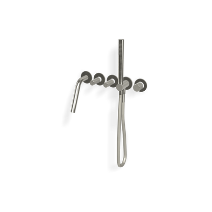 Treemme 5mm RWIT6005IS51 miscelatore vasca a muro monocomando senza parte incasso inox satinato