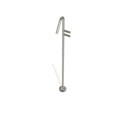 Treemme 22mm miscelatore lavabo da terra parti esterne senza parte incasso inox satinato