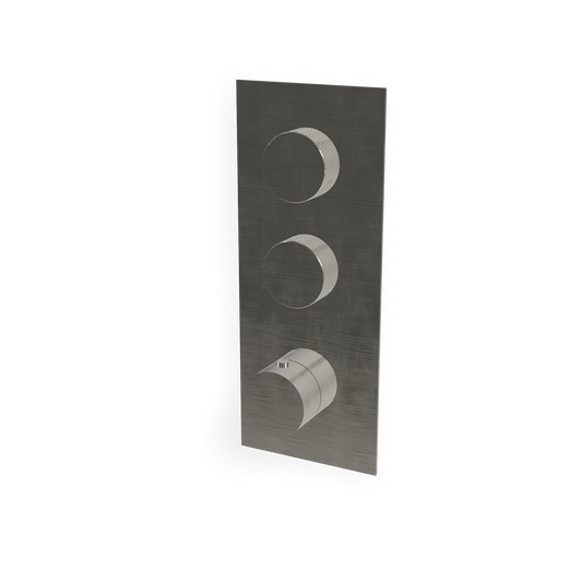 Treemme 22mm RWIT6086IS35 miscelatore doccia termostatico a muro 2 uscite senza parte incasso inox satinato