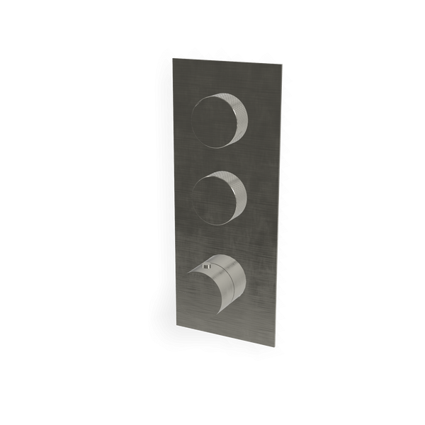 Treemme 22mm RWIT6086IS35 miscelatore doccia termostatico a muro 2 uscite senza parte incasso inox satinato