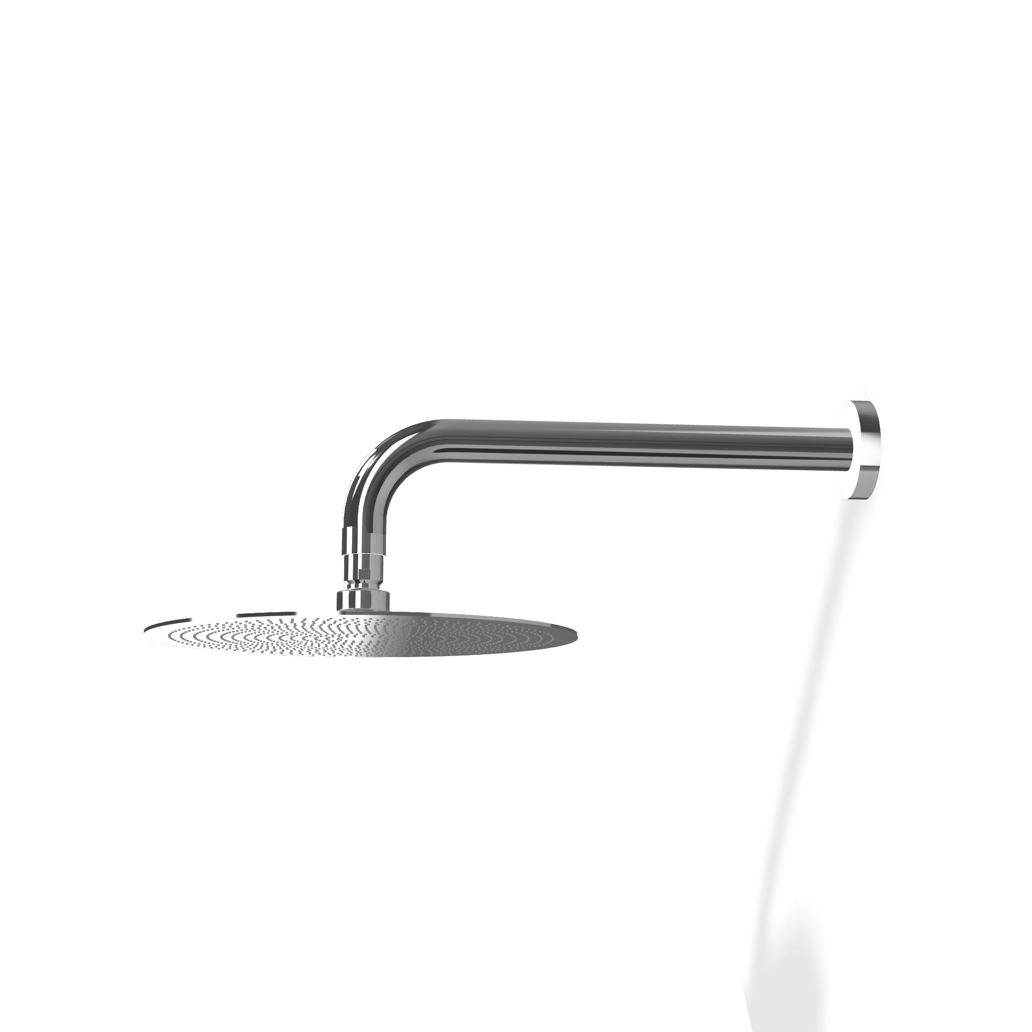 Treemme Up+ Soffione doccia 25 cm a parete anticalcare con, dettaglio ravvicinato della finitura e del marchio...