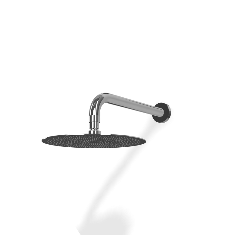 Treemme Up+ Soffione doccia 25 cm a parete anticalcare con, componenti inclusi smontati: corpo incasso, placca e rosone...