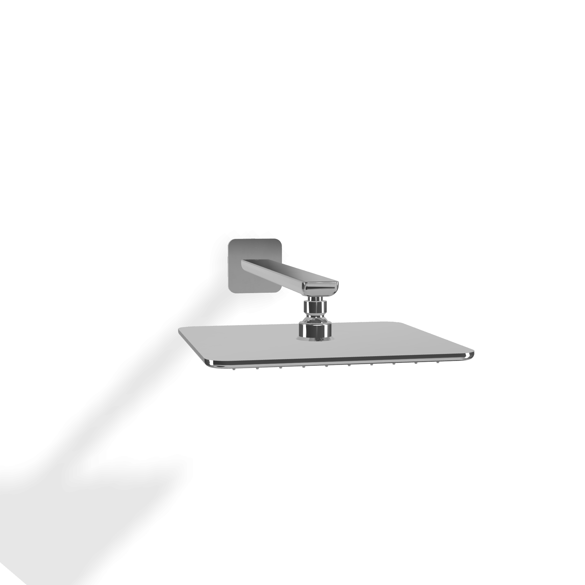 Treemme Hask soffione doccia 25x25 a parete anticalcare in Cromo Lucido, dettaglio ravvicinato della finitura e del...