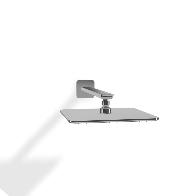 Treemme Hask soffione doccia 25x25 a parete anticalcare in Cromo Lucido, dettaglio ravvicinato della finitura e del...