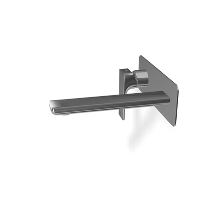 Treemme Hask miscelatore lavabo a muro 180mm senza parte incasso cromo