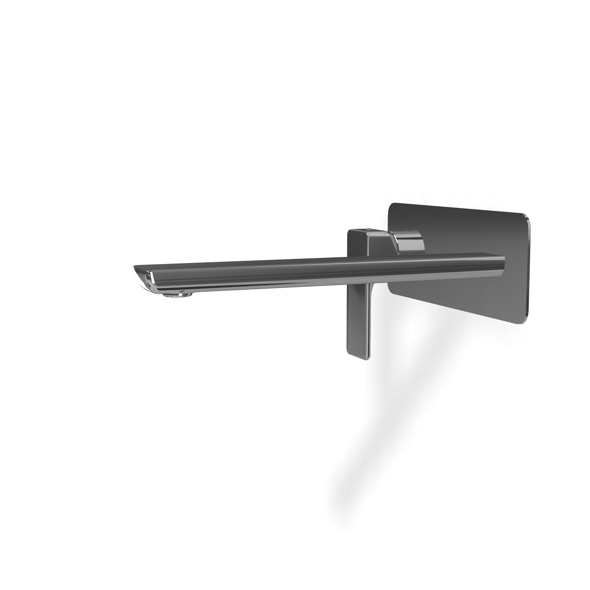 Treemme Hask RWIT6AA9CC01 miscelatore lavabo 230mm senza Cromo Lucido, vista frontale su sfondo bianco - Rubinetterie Treemme