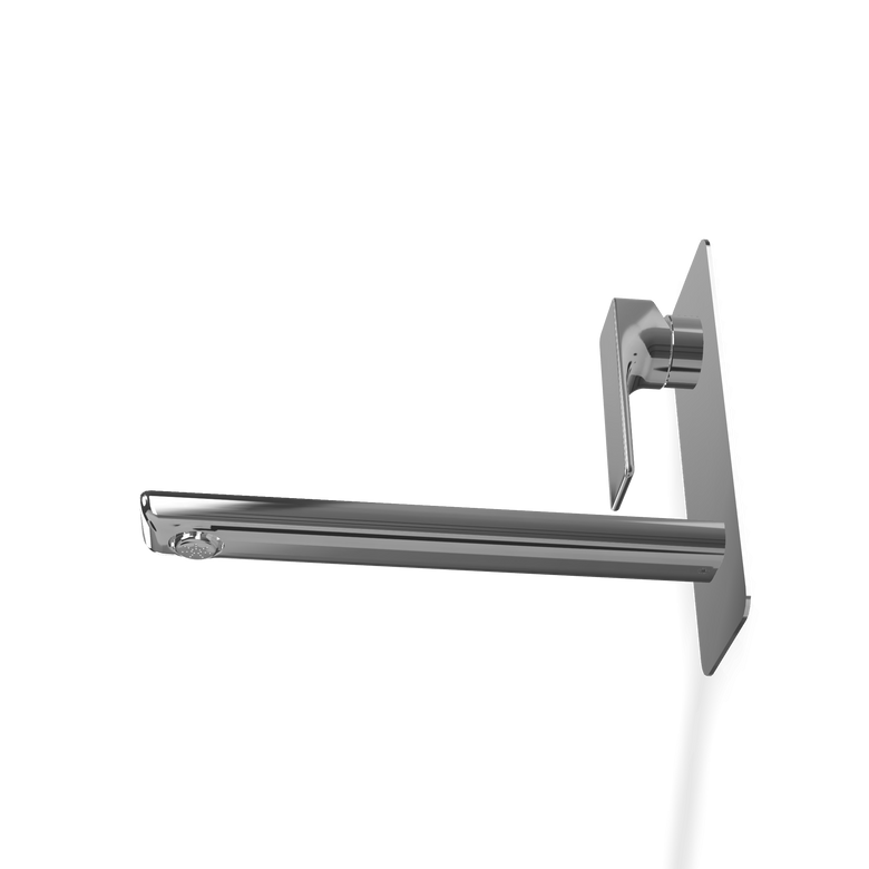 Treemme Hask RWIT6AB3CC01 Miscelatore lavabo a muro 230 mm Cromo Lucido, vista frontale su sfondo bianco - Rubinetterie...