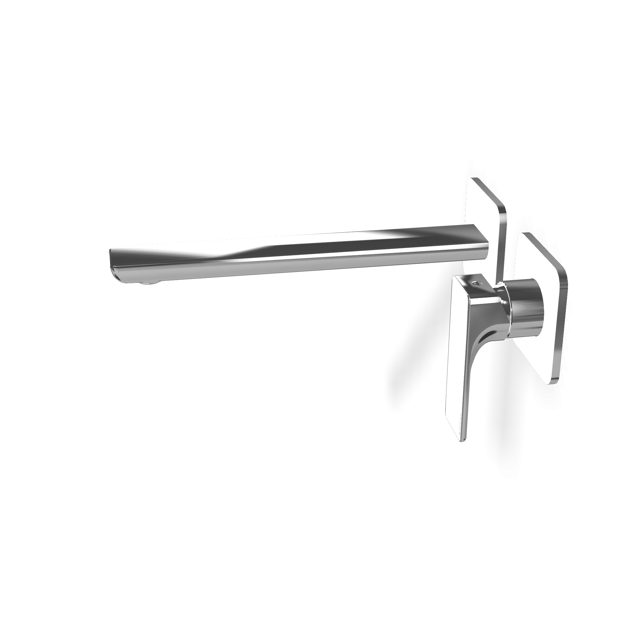 Treemme Hask RWIT6AC6CC03 miscelatore lavabo incasso 233 mm Cromo Lucido, vista frontale su sfondo bianco - Rubinetterie...