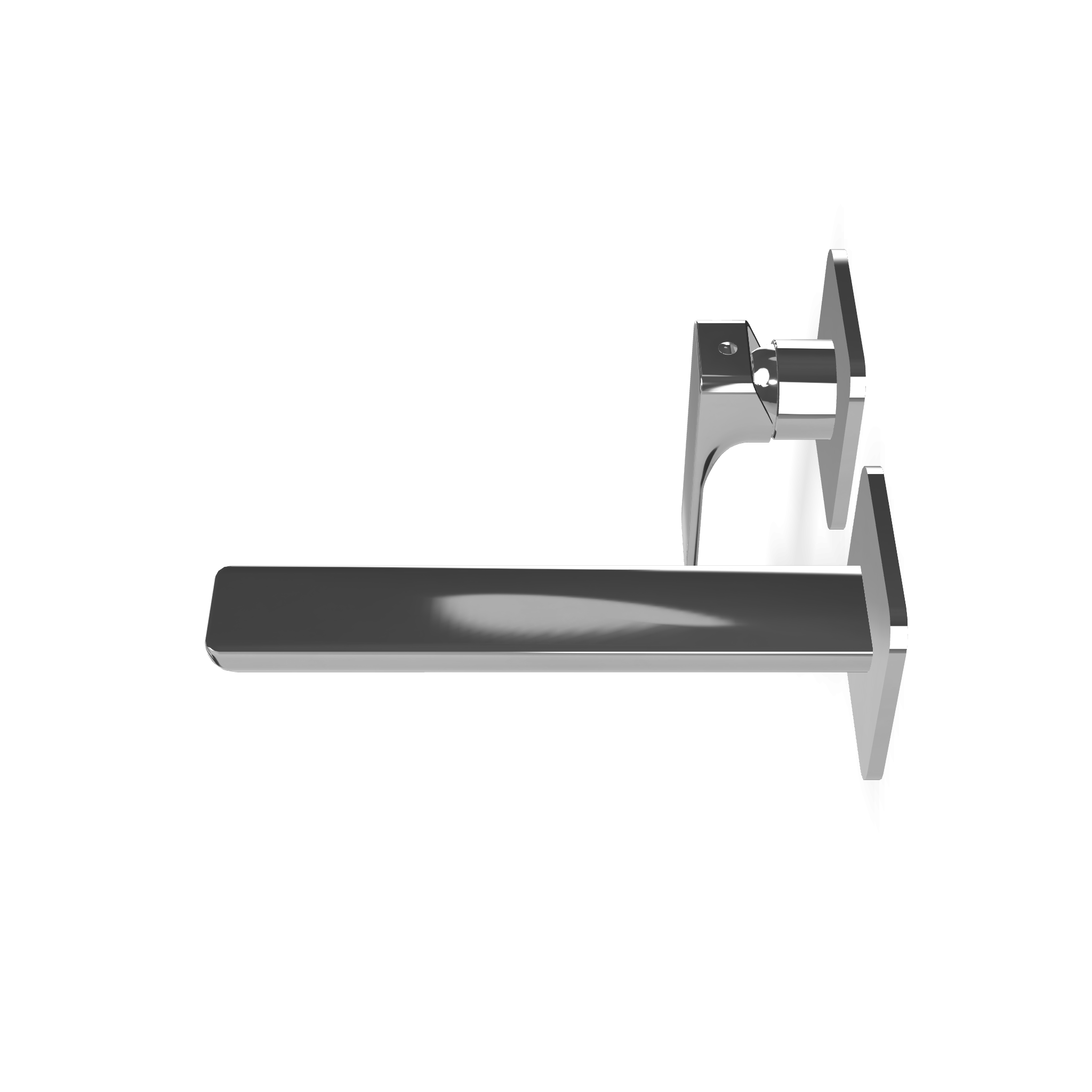 Treemme Hask RWIT6AC7CC01 miscelatore lavabo 183mm senza Cromo Lucido, vista frontale su sfondo bianco - Rubinetterie Treemme