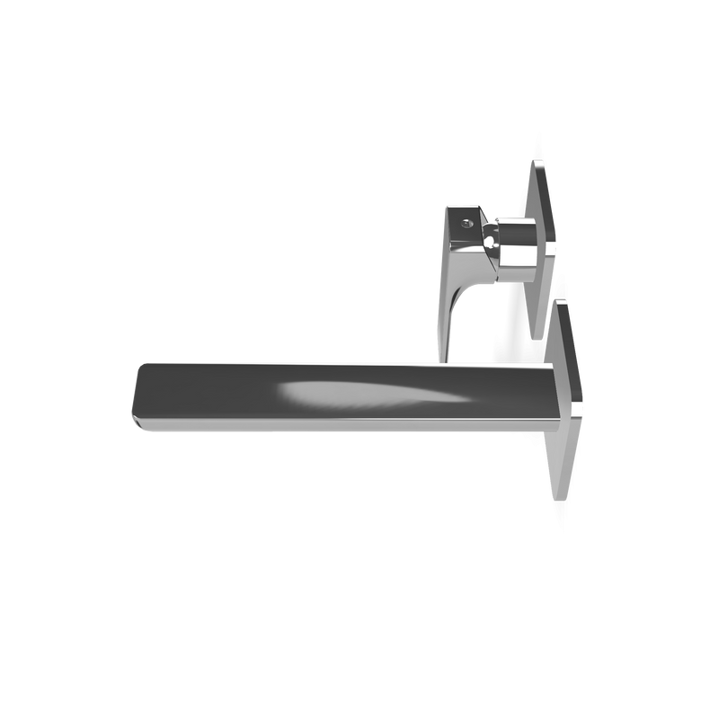 Treemme Hask RWIT6AC7CC01 miscelatore lavabo 183mm senza Cromo Lucido, vista frontale su sfondo bianco - Rubinetterie Treemme