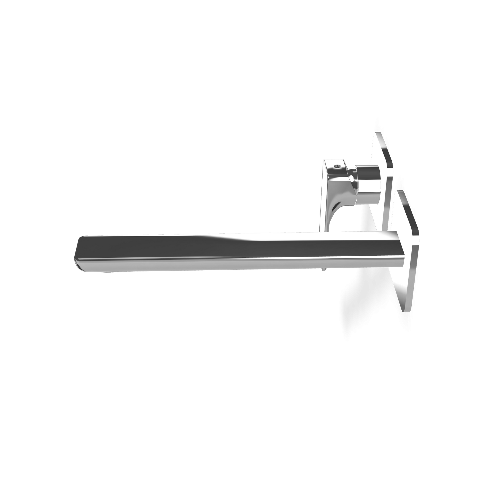 Treemme Hask miscelatore monocomando lavabo 233 mm senza Cromo Lucido, vista laterale del profilo e della forma...