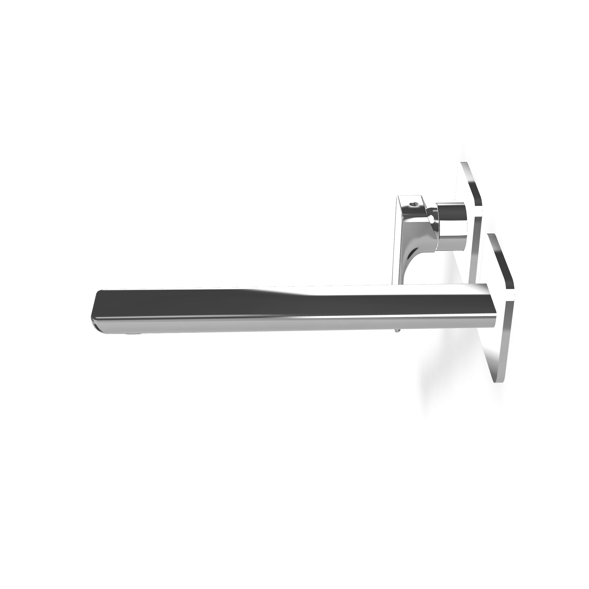 Treemme Hask miscelatore monocomando lavabo 233 mm senza Cromo Lucido, vista laterale del profilo e della forma...