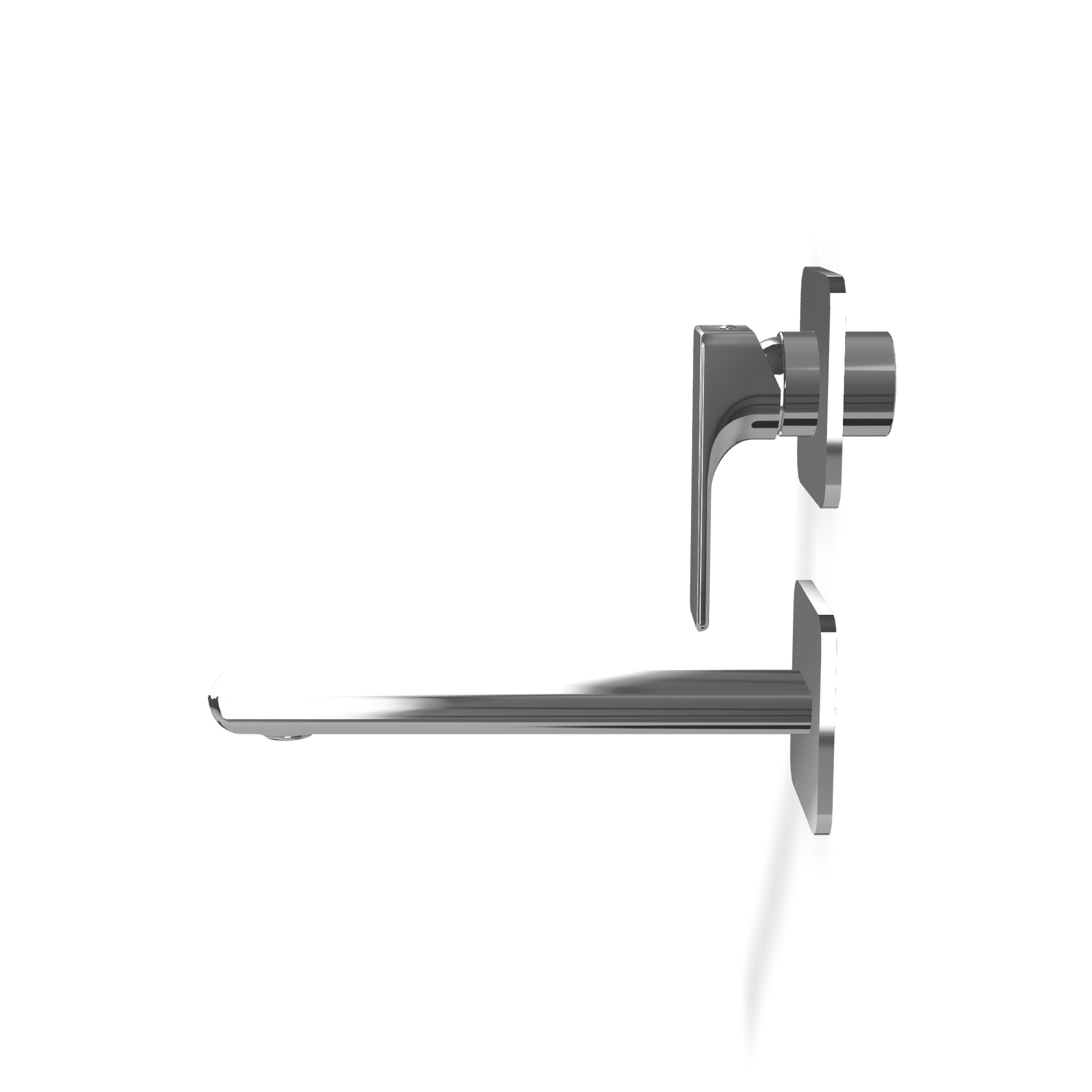 Treemme Hask RWIT6AD2CC01 miscelatore monocomando lavabo Cromo Lucido, vista frontale su sfondo bianco - Rubinetterie Treemme