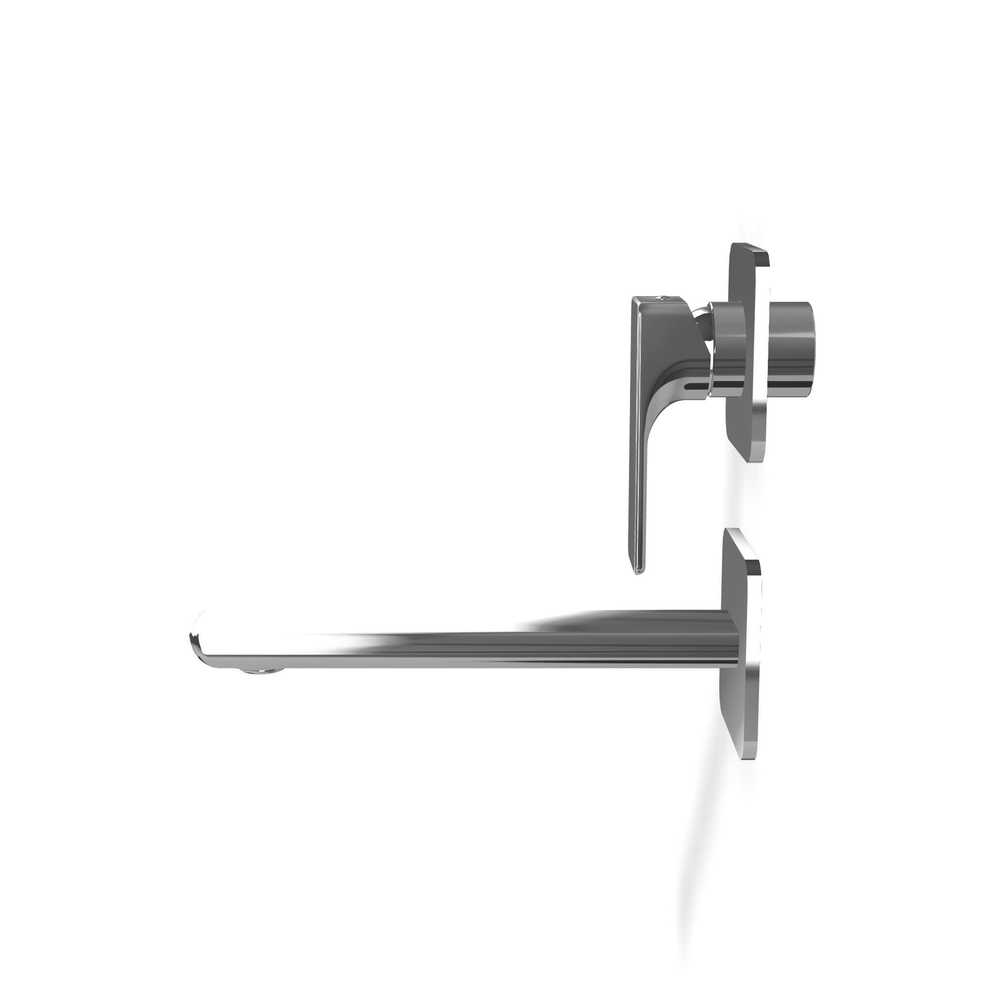 Treemme Hask RWIT6AD2CC01 miscelatore monocomando lavabo Cromo Lucido, vista frontale su sfondo bianco - Rubinetterie Treemme