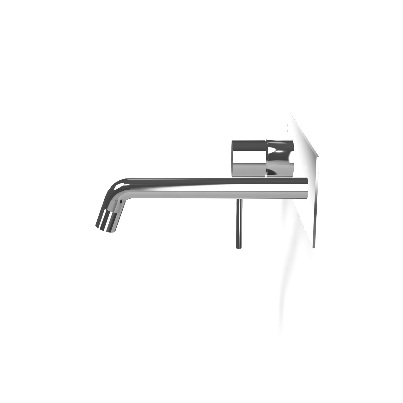 Treemme Up+ miscelatore lavabo 173 mm senza parte incasso Cromo Lucido, vista frontale su sfondo bianco - Rubinetterie...