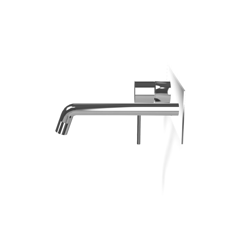 Treemme Up+ miscelatore lavabo 173 mm senza parte incasso Cromo Lucido, vista frontale su sfondo bianco - Rubinetterie...