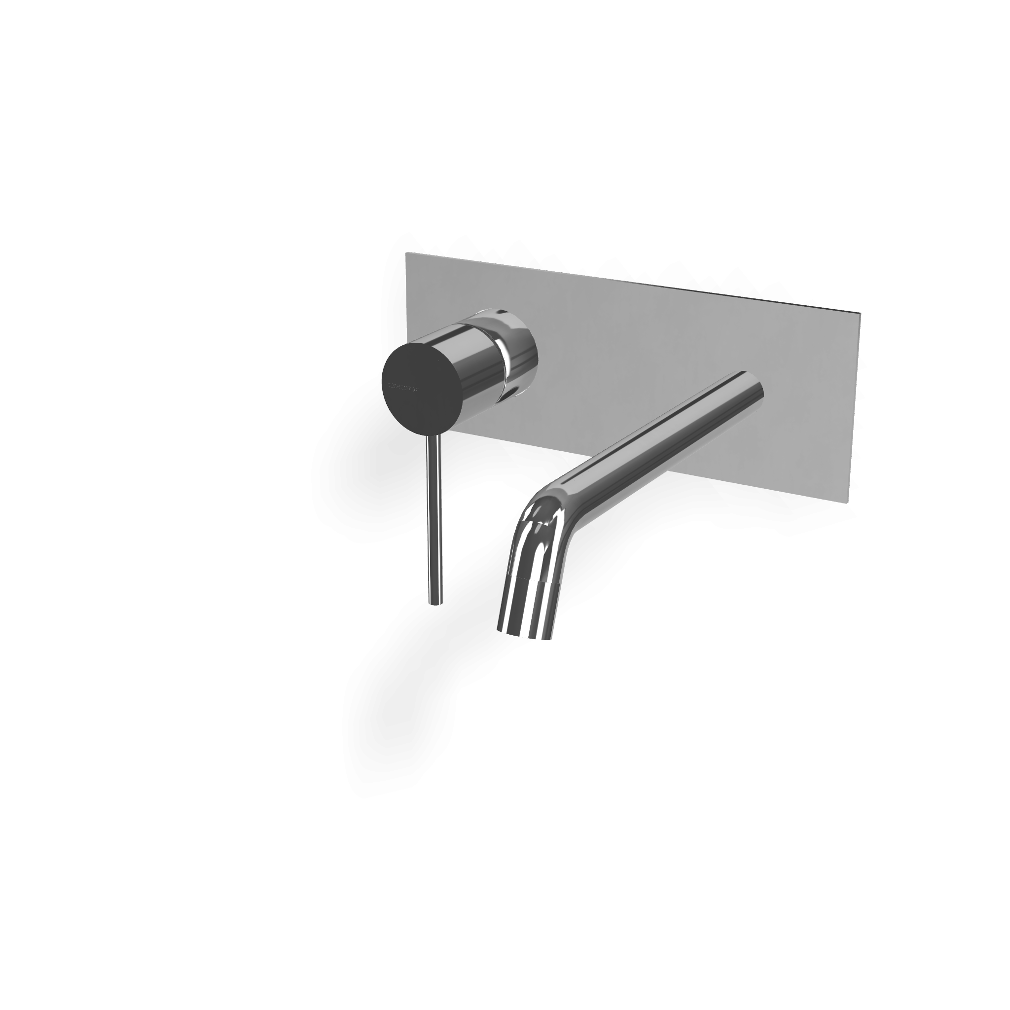 Treemme Up+ miscelatore lavabo 173 mm senza parte incasso Cromo Lucido, vista laterale del profilo e della forma...