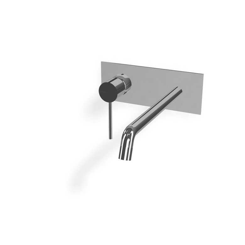 Treemme Up+ RWIT6BA9CC01 miscelatore monocomando lavabo 223 Cromo Lucido, vista laterale del profilo e della forma...
