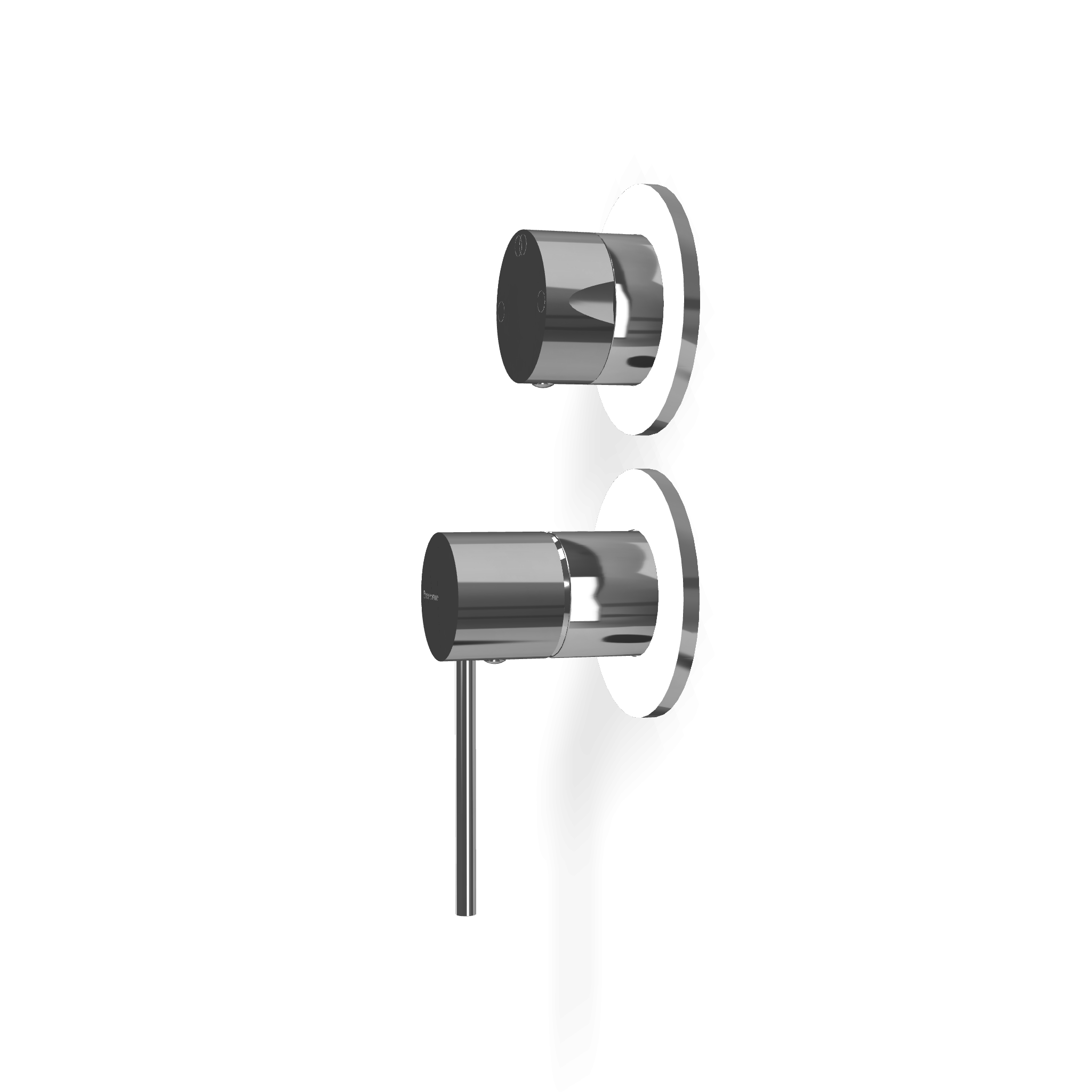 Treemme Up+ Miscelatore doccia monocomando con deviatore 2 Cromo Lucido, dettaglio ravvicinato della finitura e del...