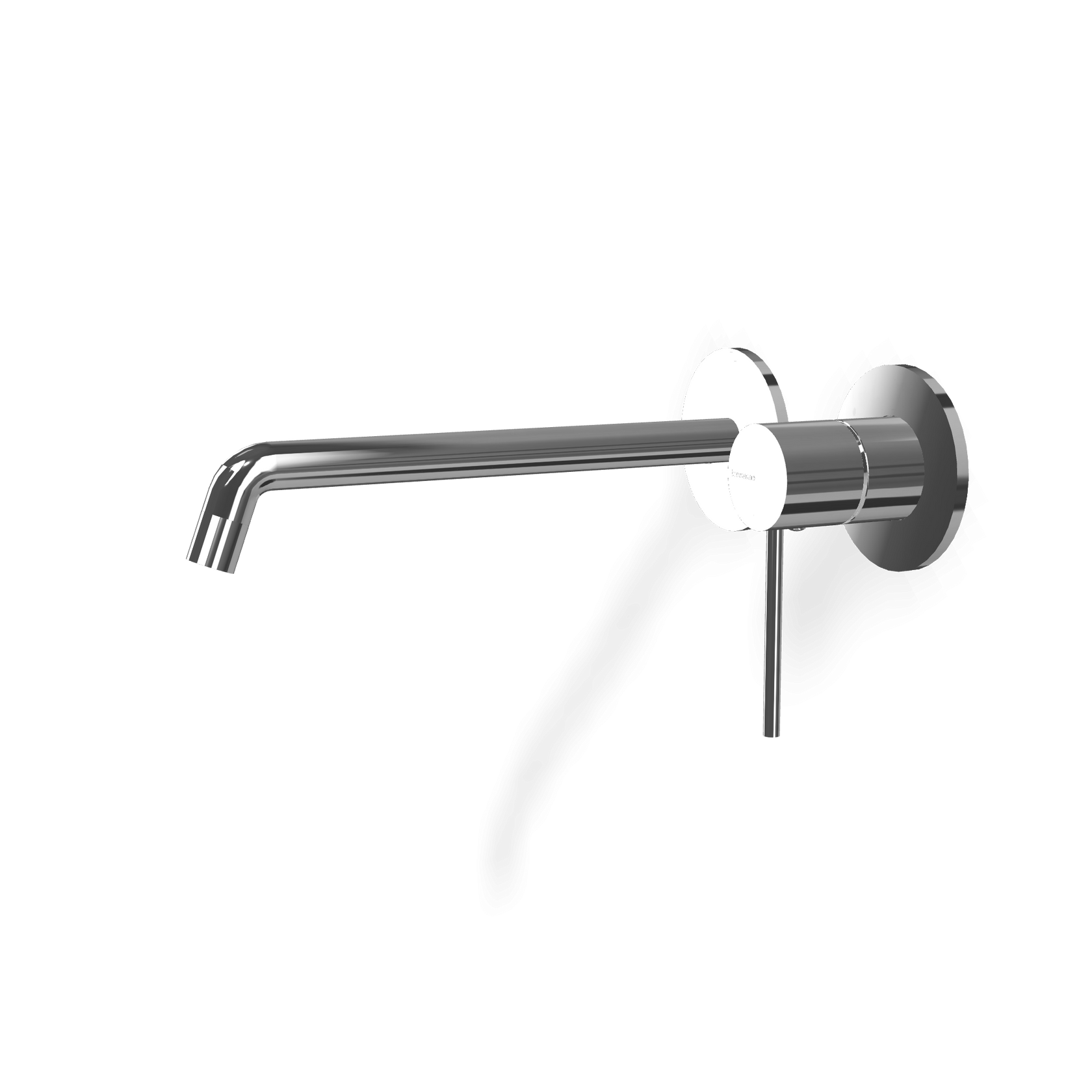 Treemme Up+ miscelatore lavabo 226mm senza parte incasso Cromo Lucido, vista frontale su sfondo bianco - Rubinetterie Treemme