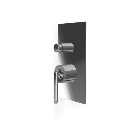 Treemme Philo RWIT70B1CC01 miscelatore monocomando vasca doccia incasso con leva stick senza parte incasso cromo