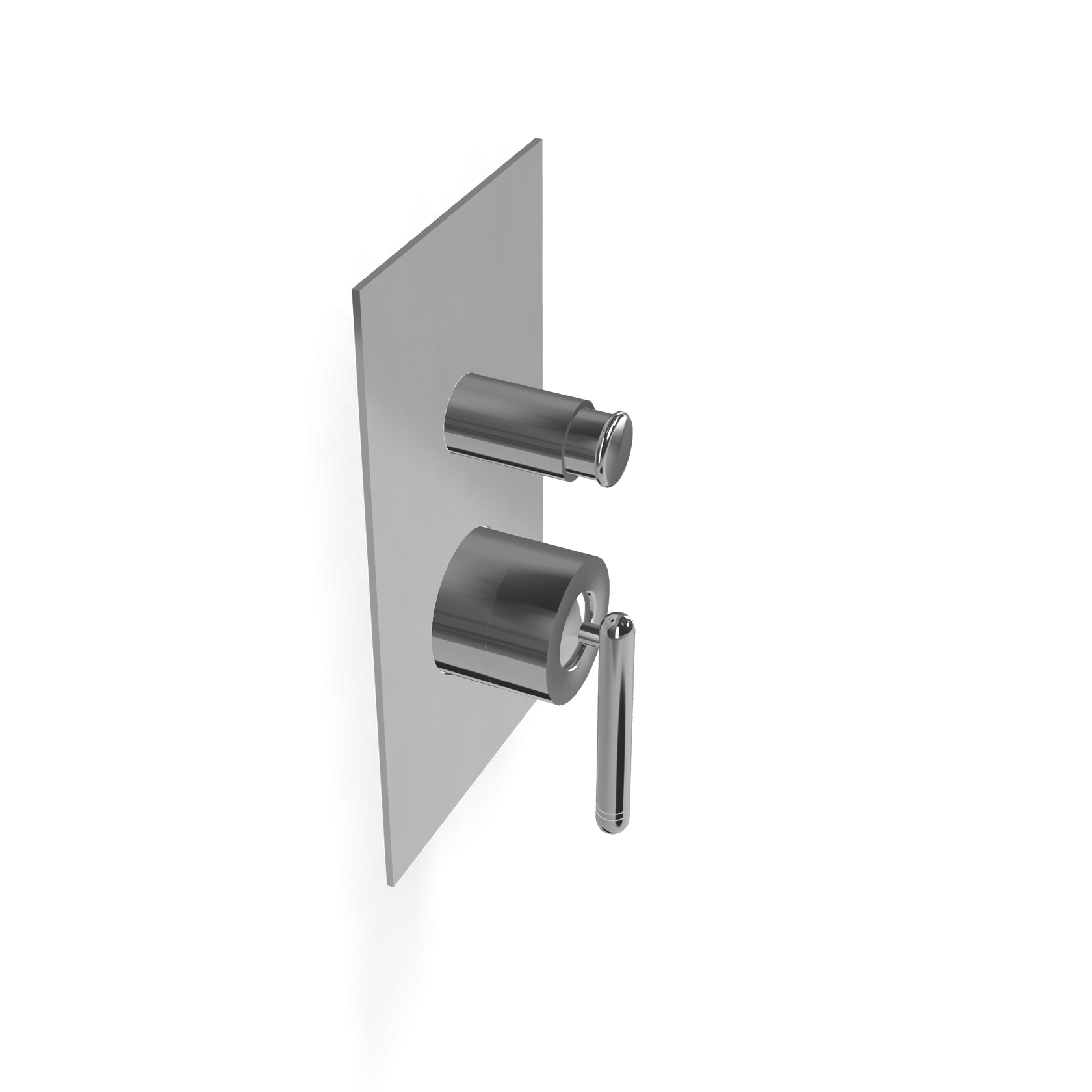 Treemme Philo RWIT70B1CC01 miscelatore monocomando vasca Cromo Lucido, componenti inclusi smontati: corpo incasso, placca...