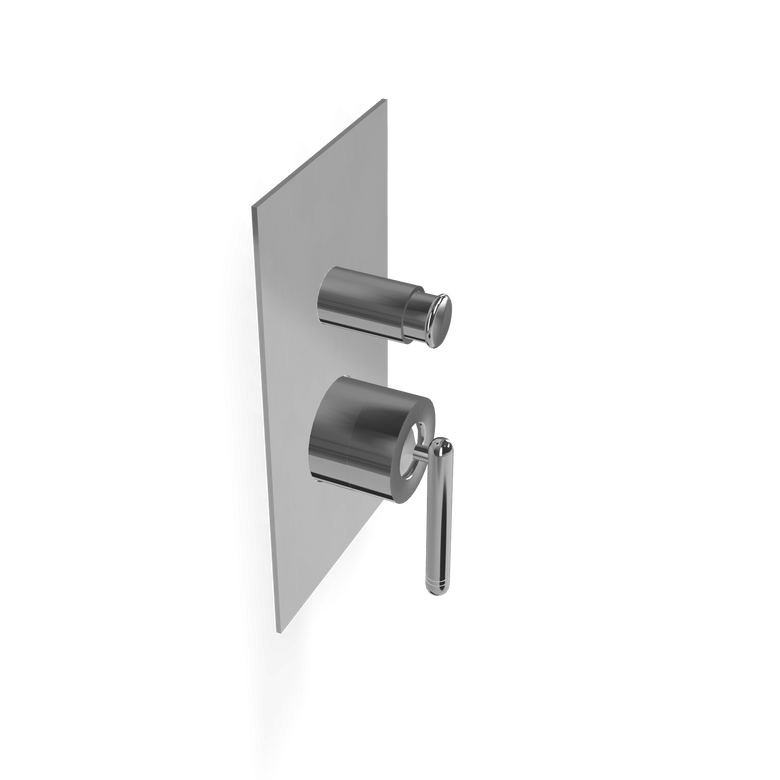 Treemme Philo RWIT70B1CC01 miscelatore monocomando vasca Cromo Lucido, componenti inclusi smontati: corpo incasso, placca...