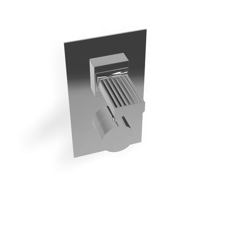 Disegno tecnico con quote di Treemme Kea RWIT7A87CCKO miscelatore doccia termostatico Cromo Lucido - Rubinetterie Treemme