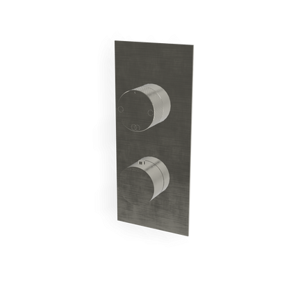 Treemme 22mm miscelatore doccia termostatico senza parte incasso con deviatore 2 uscite inox satinato