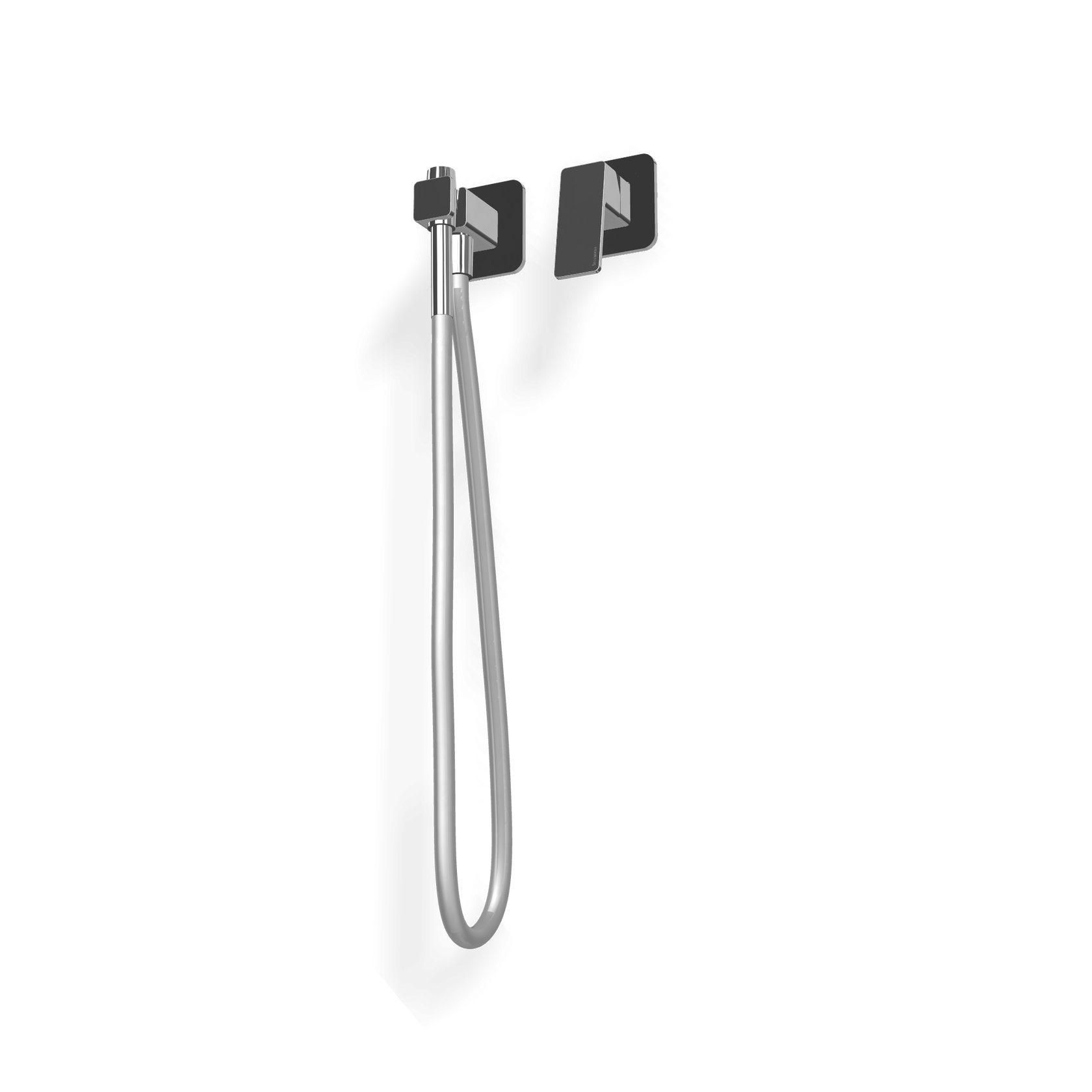 Treemme Pa36 idroscopino bidet wc con miscelatore senza Cromo Lucido, dettaglio ravvicinato della finitura e del marchio...