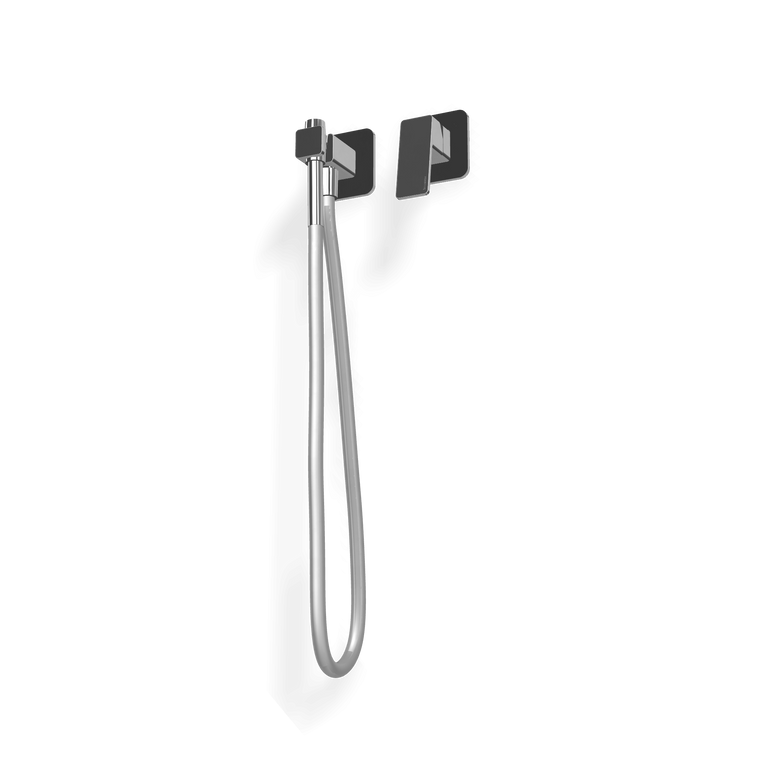 Treemme Pa36 idroscopino bidet wc con miscelatore senza Cromo Lucido, dettaglio ravvicinato della finitura e del marchio...