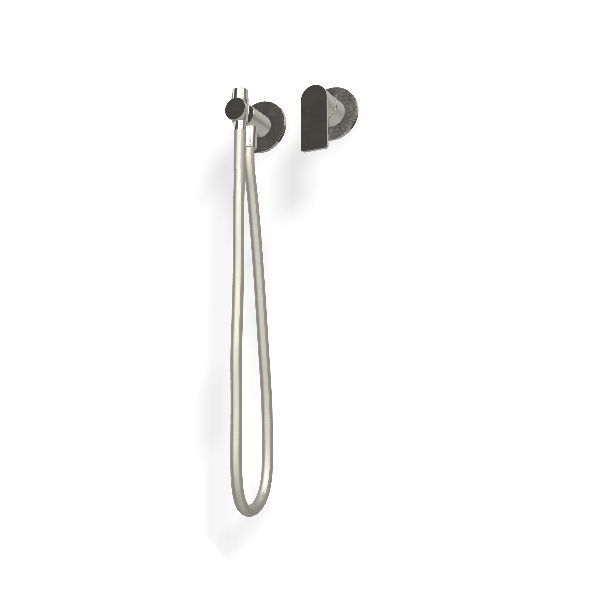 Treemme 3.6 idroscopino bidet e wc con miscelatore senza Acciaio, componenti inclusi smontati: corpo incasso, placca e...