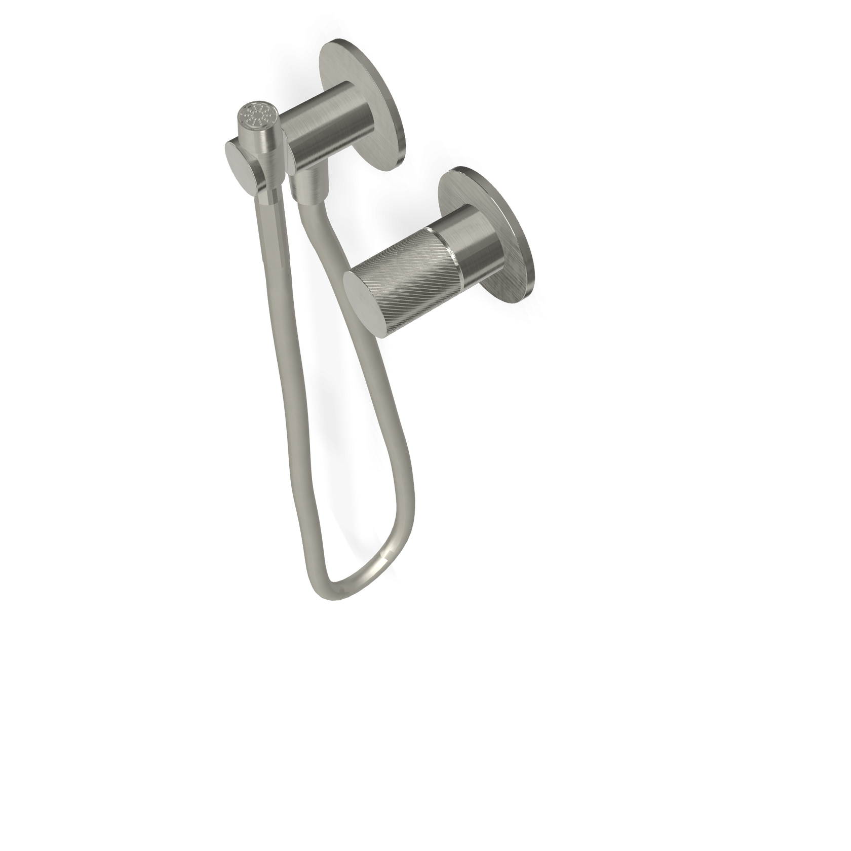 Treemme 3.6 idroscopino bidet e wc con miscelatore senza Acciaio, componenti inclusi smontati: corpo incasso, placca e...