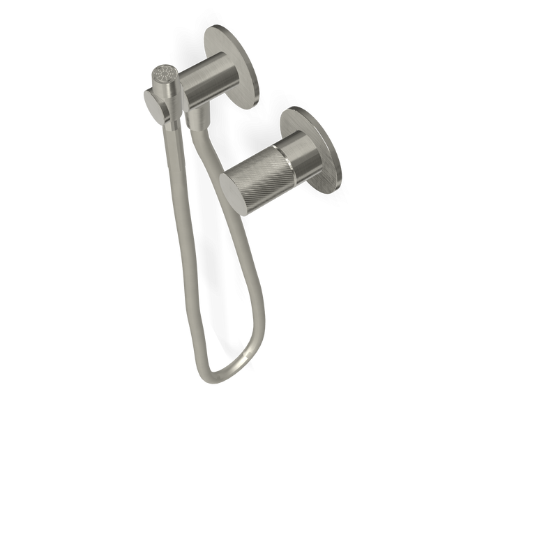 Treemme 3.6 idroscopino bidet e wc con miscelatore senza Acciaio, componenti inclusi smontati: corpo incasso, placca e...