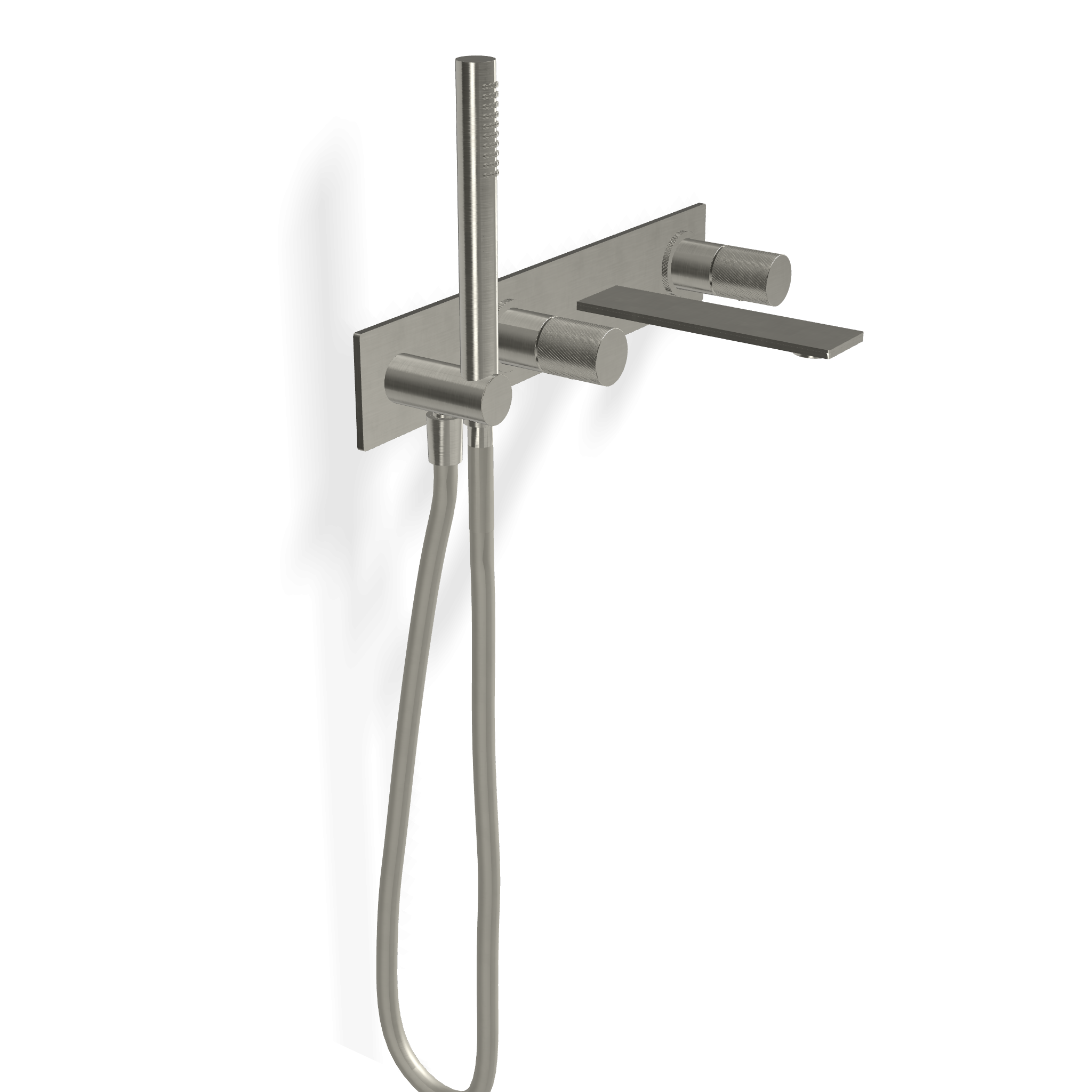 Treemme 3.6 RWIT9AD7IS21 miscelatore vasca monocomando a Acciaio ambientato in box doccia con pareti in vetro...