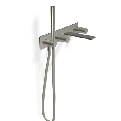 Treemme 3.6 RWIT9AD7IS21 miscelatore vasca monocomando a muro senza parte ad incasso inox satinato