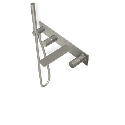 Treemme 3.6 RWIT9AD7IS21 miscelatore vasca monocomando a muro senza parte ad incasso inox satinato